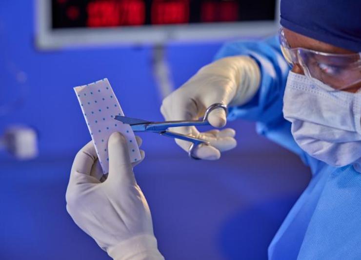 Cutting a Hemopatch